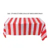 Jetable Table Couvre 2 Pcs Runner Party Favors Décor Nappe Anniversaire Couverture Cirque Rouge Blanc Rayé