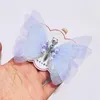 Аксессуары для волос 3D Butterfly Clips с жемчужиной для девочки движущиеся крылья.