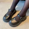 Обувь обувь детская кожаная обувь базовая обувь Мэри Джейн для студентов черной школьной обуви для девочек платформ принцесса Flats Oxford Shoes 20r 230729