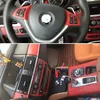 BMW X5 E70 X6 E71 2007-14 İç Merkez Kontrol Paneli Kapı Tutucu 5D Karbon Fiber Çıkartmalar Çıkartmalar Araç Stil Accessorie2817