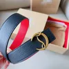 Designer Belt Women Men Classic Belts Gold Sier Smooth Buckle Head Gestreepte dubbelzijdige casual 4 kleuren Breedte 3,4 cm maat 90-115 cm mode veelzijdig