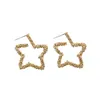 Hoop Earrings Large Star Fashion Big Heart For Women Bijoux Gold Color Geometric Earring Statement Jewelry Party Gifts