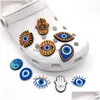 Shoe Parts Accessories Evil Eye Clog Charms Decoaration Cham Pvc Buckle Pins Drop Delivery Series Randomly