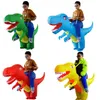 Traje inflável para crianças adulto Halloween Dragão Dinossauro Cosplay T-Rex Fancy Dress Crianças Ride On Dino Purim Trajes G0925249T