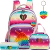 Ryggsäckar bikab skolväskor 3 i 1 barnväskor för flickor kawaii ryggsäck vattentäta barn skolväskor för tjej 16 "väskor för flickor set väska 230729