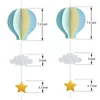 Bannière Drapeaux 8/4 Pcs Bleu Pastel Grande Taille Ballon À Air Guirlande Décor Papier Nuage Ballon À Air Suspendu Anniversaire Baby Shower Décoration 230729