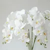 Decorative Flowers Wreaths 32 Inch Artificial Phalaenopsis Flowers 9 Heads Artificial Orchid Butterfly Flowers Stem Plants for Home Decor 6PCS 230728