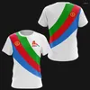 Erkek Tişörtleri 2023 T-Shirt Eritre Bayrağı Kısa Kollu 3D Baskılı Afrika Günlük Moda Büyük Boy ve Kadınların Üstü