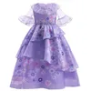 Girl's Dresses Film Encanto Mirabel Cosplay Costumes Fancy Princess Dresses Children Birthday Carnival Kids Party Clothes Isabela Wig 230729