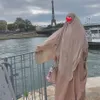 Muzułmański długi Khimar Ramadan formalny odzież modlitewna Hidżab Kobiety Niqab burka Islamska Turcja Namaz Burka Musulman EID JILBAB DJELLABA194D