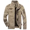 Männer Jacken Plus Größe 5XL 6XL Militärjacke Männer Herbst Baumwolle Pilot Mantel Armee Bomber Fracht Flug Winter Männlich