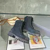Boots Designer Shoes Paris Vintage Lace Up Martin Boots Big Toe fashionabla och mångsidiga motorcykelkvinnor