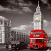 Vente directe London Bus avec Big Ben Cityscape Home Wall Decor Toile Photo Art Sans Cadre Paysage Hd Imprimer Peinture Arts326V