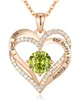 Cde Forever Love Love Heart Pendant Necklaces for Women 925 Birtsstone Zirconia、女性のためのジュエリーギフト