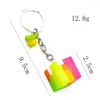 Keychains Fun Children Kids Square Cube Roung Ball Blocks Mini Key Chain Assembling Puzzle Training Educational Toys Gift Wholesale