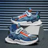 Novo estilo de tênis de corrida respirável para crianças meninos meninas tênis esportivos cinza azul tênis casual moda infantil sapatos de caminhada confortáveis