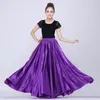 Stage Wear Women's Spanish Flamenco Skirts Satin Smooth 10 Colors Plus Size Woman's Gypsy Style Performance Belly Dance Costumes