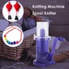 Torkade blommor DIY Hanrated Embellishknit Knitting Machine Spool Knitter Weave Tool 230729