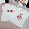Ropa de lujo de verano para niños, camisetas para recién nacidos, niñas y niños, camisetas de algodón con estampado de animales para 100%, camisetas de manga corta para niños, ropa para niños