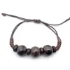 Strang Keramik Blumenglasur Vintage Armband Farbe Ethno-Stil gewebt traditionell Handperlen Unisex