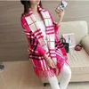 Designer Vêtements Femmes Pull Pull Luxe Plaid Gland Cape Épissage Glands Chandails Châle Pashmina Cardigan Pull Veste