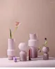 花瓶ピーチ色アンティークガラス花瓶シンプルなリビングルームワインキャビネットテレビモデルアートデコレーション装飾品