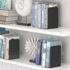 Siyah Metal Kitap Raflar İçin Sonlar Heavy Distric Bookends Book Stopper Renkli Masaüstü Dekoratif Depolama Rafı Bir Çift