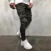 2019 Heren Broek Legergroen Camouflage Slanke Lange Broek Patchwork Casual Jeans Mannen Modis Streetwear2299