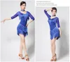 Scene Wear Dress Women Dance Clothes Dresses For Dancing Fringe kjol Latin