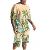 Survêtements pour hommes hawaïens hommes Harajuku Sportswear costume impression 3D T-shirt et Shorts plage station balnéaire mode décontracté été tendance vêtements