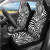 Car Seat Covers Elastic Remove Cover 3D Zebra Stripes Print Full Set Steering Wheel Wear-resistant Autos Belt Protect