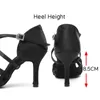 Dance Shoes DKZSYIM Latin Women High Heel Silk Dance Shoes lady Soft Bottom Dance Shoes heeled 8cm Girls Salsa Ballroom Shoes 230729