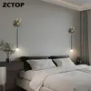 Duvar lambası yaratıcı LED ışıkları tam bakır basit dekor kapalı lambalar yatak odası başucu oturma odası arka plan koridoru aplik