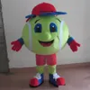 2018 fábrica de desconto mascote colorido feito à mão bola de tênis bola de tênis adulto fantasia de mascote 265G