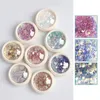 Nail Glitter 8 BoxesSet Nail Glitter 3D Mermaid Sequins Flakes Hexagon Spangles Slices Paillette Mixed Nail Art Decorations 230729