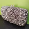 Kvällspåsar Xiyuan Goldsilver Purses Wedding Bridal Clutches Luxury Women Diamond Party Parse Lady Crystal Banket 230729