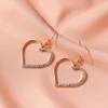 Boucles d'oreilles créoles Fanshion papillon créatif beau coeur clé délicate pour les femmes minimaliste bijoux cadeau noël en gros