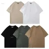 21ss Designer Tide T-shirts Poitrine Lettre Laminé Imprimé À Manches Courtes High Street Lâche Oversize Casual T-shirt 100% Coton Tops pour Z2