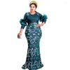 Roupas étnicas elegantes vestidos maxi africanos para mulheres 2023 plus size bordado festa à noite vestido longo verão kaftan roupas muçulmanas