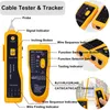 SR Tel Tracker Kablo Test Cihazı 50 PCS Konnektör ve Kapak (CAT5) 2 PCS Genişletici Ağ Aracı RJ45 Modül Çerçeve Kablos Kesici Aracı 4 Çiftli UTP Jacks için