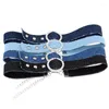 Choker 4pcs/Set Blue Denim Rope Naszyjnik dla kobiet dżinsy tatuaż kołnierz Collier Ras de CoU Colar Bijoux Femme Cr038