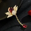 Broches SUYU Antieke Lotus Broche Geavanceerde Women's Design Sense Cheongsam Korset Ketting Decoratieve Kraag Pin