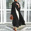 Etnische Kleding Casual Gewaad Femme Caftan Islam Chiffon Open Abaya Kimono Dubai Turkije Kaftan Moslim Vest Abaya Jurken Voor Wo271n