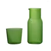 Wine Glasses Color Water Carafe With Tumbler Glass Cold Bottle Cup Sets Bedside Pitcher Soda Dispenser Drinkware