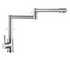 Torneiras de pia de banheiro cozinha 304 torneira misturadora dobrável de aço inoxidável rotação 360 sem chumbo