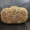 Sacs de soirée 17 Styles Golden Flower Femmes Cristal Embrayage Bourse Pierres Dames Partie Diamant Minaudière Sac À Main De Mariage Sacs À Main 230729