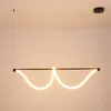 Kroonluchters DIY Silicagel Buis Flexibele LED Kroonluchter Eetkamer Plafond Hanglamp Keuken Eiland Hanger Home Decor Lights