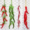 Dekorativa blommor konstgjorda simulering mat grönsaker hem rum vägg hängande dekor falsk chili peppar fruktpografi reklamdekoration dekoration