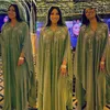 Roupas étnicas túnicas muçulmanas senhoras abaya vestidos africanos para mulheres verão chiffon pérola vestido longo maxi tradicional tamanho grande 221296S