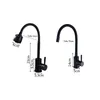 Kitchen Faucets Matte Black Faucet Stainless Steel Pull Down Basin Sink Spray Tap Mixer Cold And Single Handle Flexible